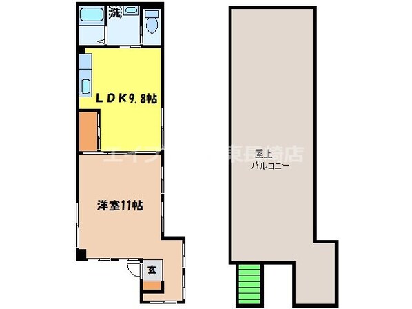 めがね橋駅 徒歩5分 4階の物件間取画像